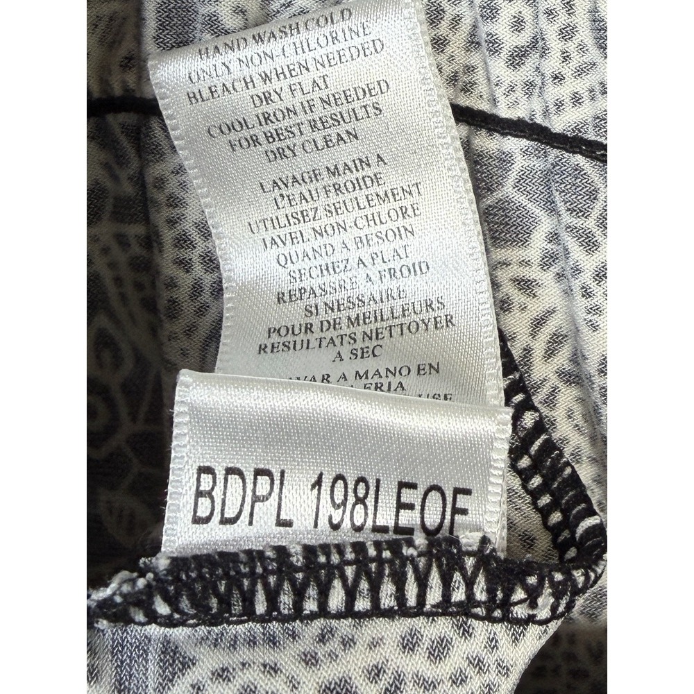 BCBGMaxazria Womens Halter Spring/Summer Dress Stretch Floral Black/White Size L - Picture 12 of 16